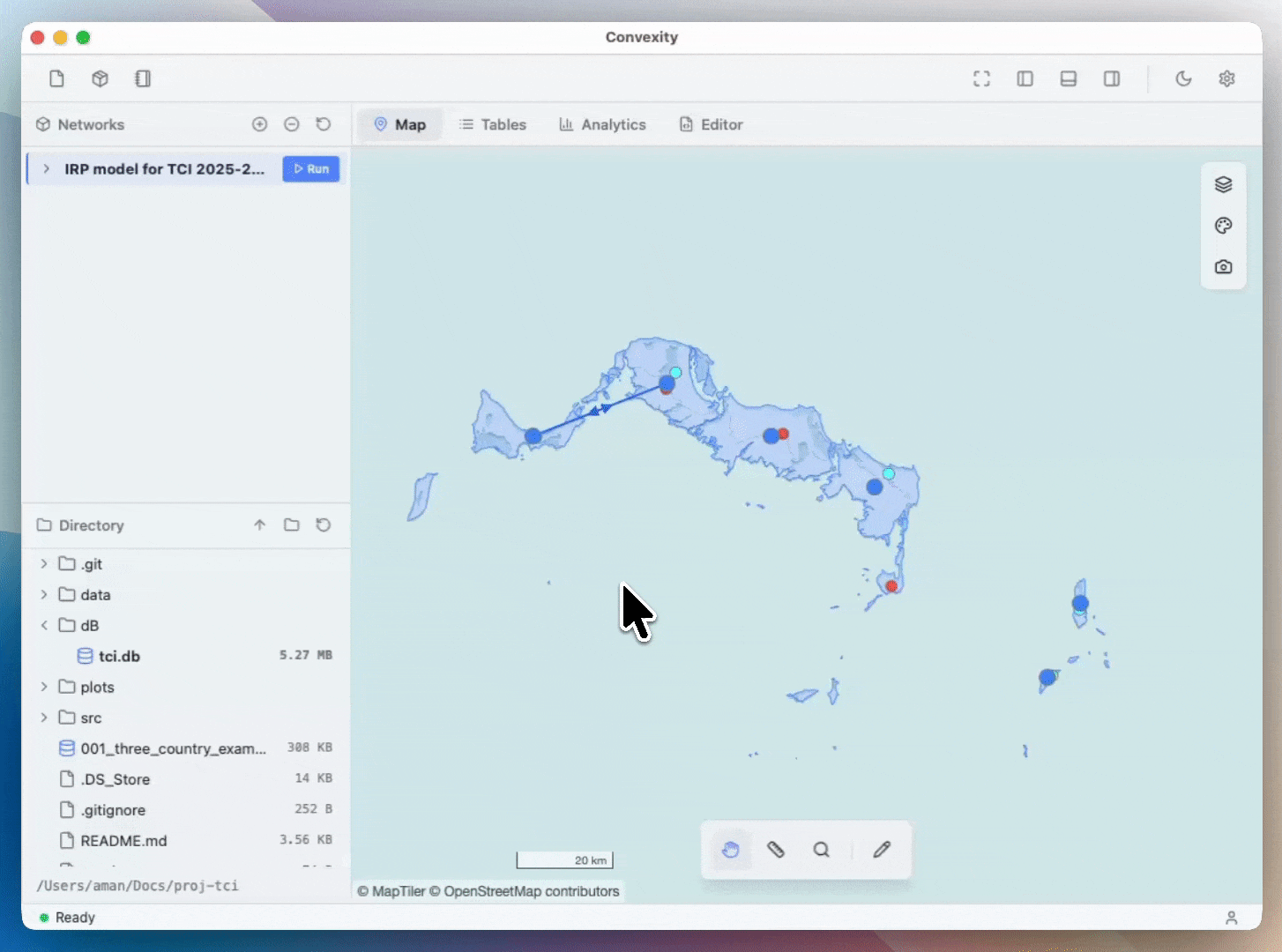 Dragging a file into the Editor